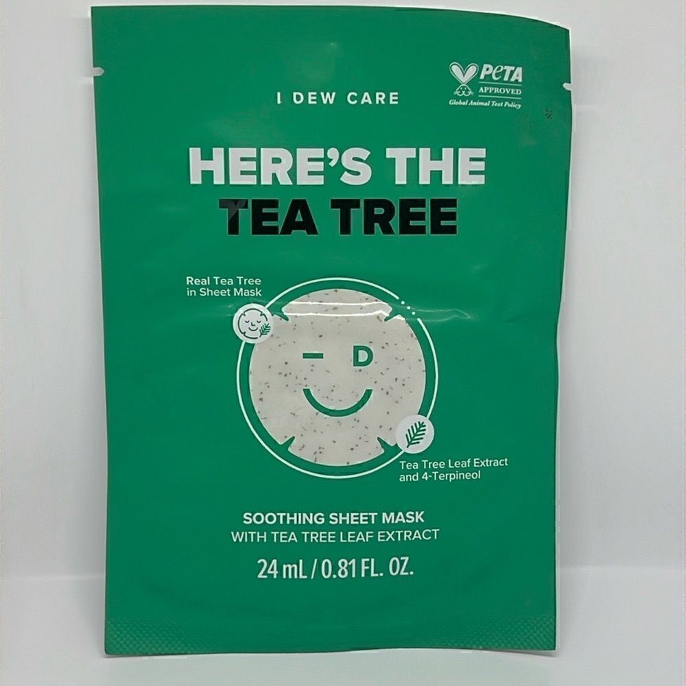 $5🌟 I Dew Care Here’s The Tea Tree Soothing Sheet Mask